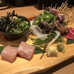 地鶏炭火焼とりあん - 