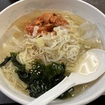 ラーメン新世 - 冷し塩ラーメン(ゆで卵乗せ忘れ)