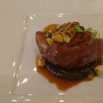 プレスキル - 大阪鴨と坂田さんの茄子 炭焼きピューレ