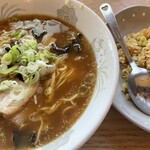 Nomikuiza Shinzan - 正油ラーメン チャーハンセット800円