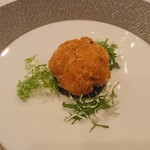 プレスキル - まわりがカリッと中はトロっと白子のパネ 黒ゴマソース