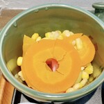 Buranchi Hambagu - 温野菜（にんじん、コーン）