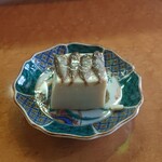 あぐ楽食愛歌夢館 - スクガラス豆腐 今回スクが小さいので4匹 腹わたが鮎の味に似ており旨い