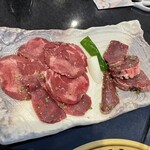 黒毛和牛焼肉 さくら亭 - タン塩 ハツステーキ