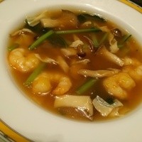 銀座アスター 新宿賓館  - 今週の海の幸の料理・・・きのこと海老(主菜)