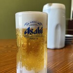 望洋館 - キンキンに冷えた生ビール　昼に飲む生ビールは格別ですね