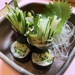 楽座 - 大葉は自分。ツマはワイフが食べます。