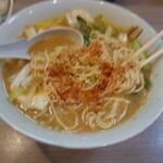 天下一ラーメン - 豆腐味噌ラーメン　800円　クラブ活動は控えめに