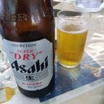 八洲カントリークラブレストラン - 瓶ビールはアサヒスーパードライ