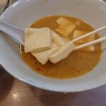 Tenkaichi Ramen - 豆腐味噌ラーメン　800円　絹ごし豆腐です