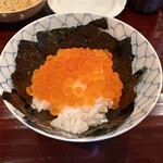 松川 - イクラと海苔でエリマキ丼にしてみたり