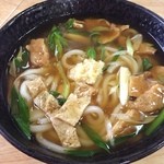 めんてい - たぬきうどん。京都のたぬきうどんは、刻みきつねのあんかけです♪