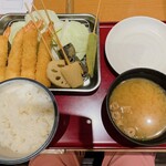 海老どて食堂 - 海老どて盛り合わせ定食