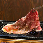 Grilled Omi Beef Lean Loin Shabu (1 slice, with egg sauce)