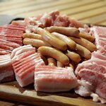 スカイビューフードコート池袋屋上ビアガーデン東武 - 肉