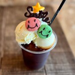 マルク ブラン - コーヒーフロート　クッキートッピング