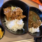 天ぷらの天神 - 二食丼900円