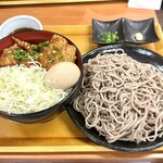 Karayoshi - 甘とろから揚げ丼＆もり蕎麦セット