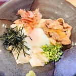 峠の釜めし本舗 おぎのや - ひもかわ釜玉うどん