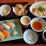 Washoku Sato - お昼のなごみ弁当にぎり５貫