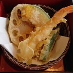 和食さと - 海老天ぷら盛り合わせ