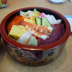 鶴亀鮨 - 海鮮丼並900円
