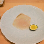 すし 良月 - 黒あわびの貝柱のさしみ