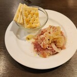 Italian BAR KIMURAYA - お通しの生ハム‼️