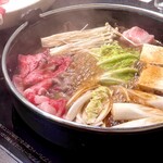 Sukiyaki shabu shabu kaiseki ryouri azuki - 