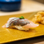 八王子 寿司 有 - 生鯵 あたり葱