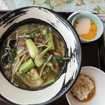 Honkon Kaisen Yamucharou - 蟹焼売セットは、野菜湯麺　1,380円