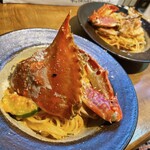 和伊ん食堂 ハコ - コース・渡り蟹のトマトクリームパスタ