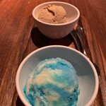 pittsuxaandopasutasuta-dasutoga-den - デザートのブルーシールアイスクリーム
