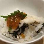 能加万菜 と成屋 - のどぐろ釜飯(いくらのせ)