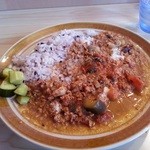 ダメヤ - 10/2　日替わり。ナスとひき肉のカレー。