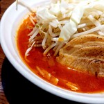 ラーメン天二郎 - 大辛しょうゆスープ