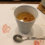 鮨 難波 - ほうじ茶のプリン