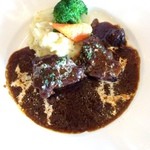 神戸屋レストラン - 国産黒毛和牛すね肉キタアカリポテトのマッシュポテト添え1200円