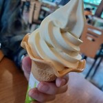 道の駅 オアシスおぶせ - 栗ソフト@400円