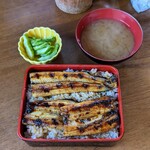 椎名食堂 - 「利根川天然うなぎ うな重」¥2500-