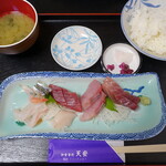 Tenyasu - 刺身定食（1100円）