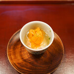 淡 如雲 - イチヂク、擦った小芋、うに、餡掛け