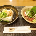 Ichinoya Kakujuan - Chilled Tofu and Tuna with Grated Yam