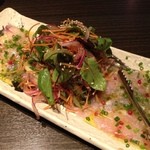 ホウボウのカルパッチョ（1450円）