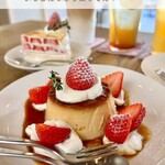 cafe Kisetsu - プリンアラモード(季節の果物)