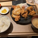 Gyouza To Kare Zangi No Mise Tenshin Sapporo - ミックスザンギ定食