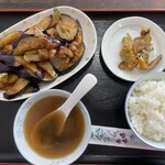 練馬臧家 - ナスと豚肉の辛辣炒め　¥880