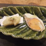 徳山鮓 - 鮒鮓　飯の天ぷらと。