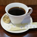 キッチン ブルー グローブ - ホットコーヒーのアップ