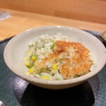 和食 なり - 夏の釜炊きごはん　とうもろこし、おじゃこ、おくら